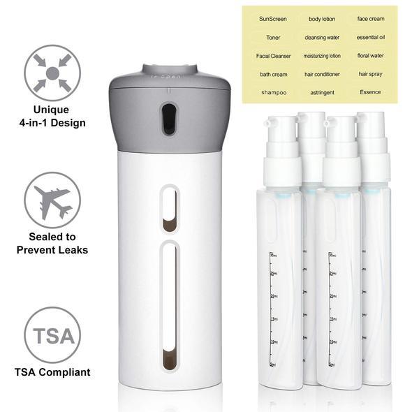 4in1 Travel Dispenser Organizer