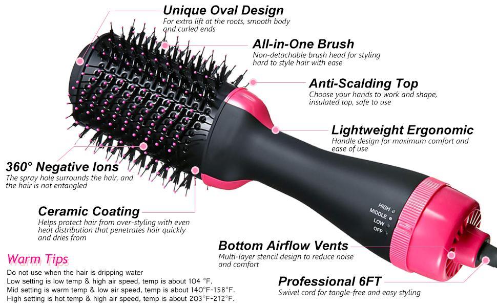 4 in 1 Hot Air Brush