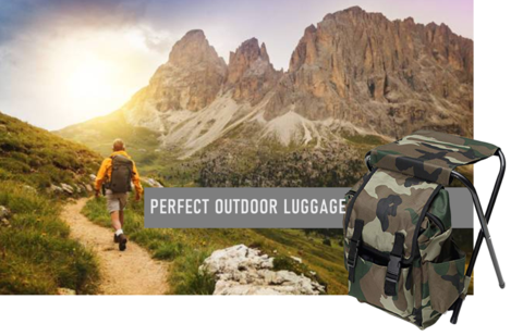 2 in 1 Folding Outdoor Chair Backpack