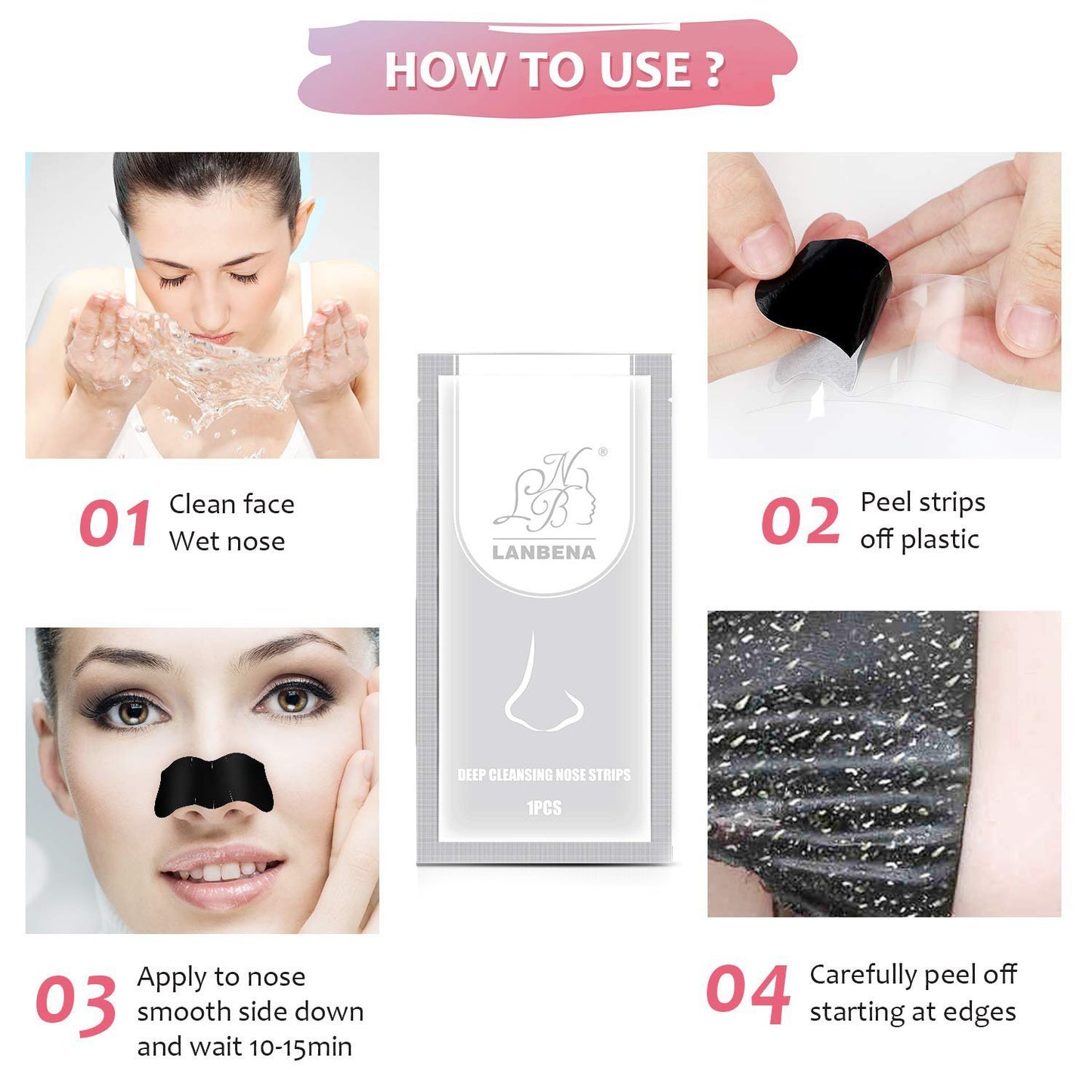Charcoal Nasal Pore Strips (10pc box)