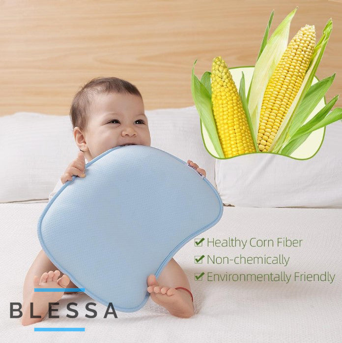 Blessa™ Corn Fiber Baby Pillow For Flat Head Prevention