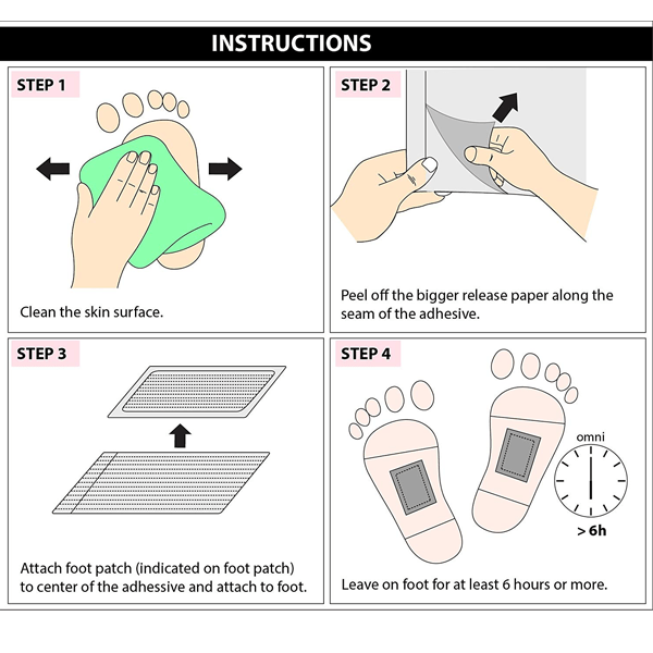 Detox Foot Pads (10 Pads/box)