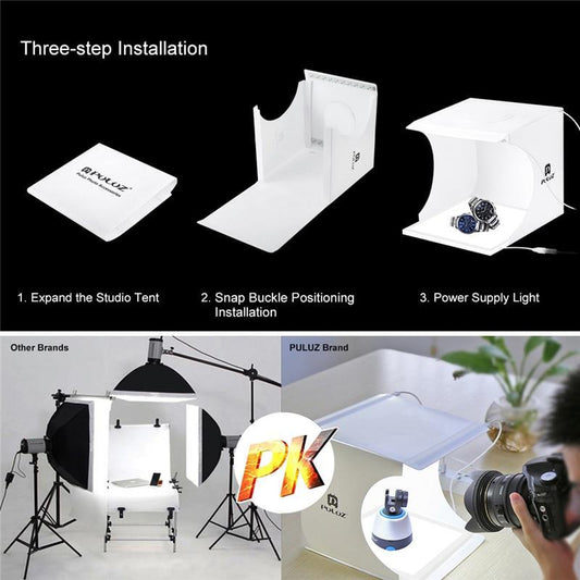 The Studio Light Box with Shadowless LED Panel