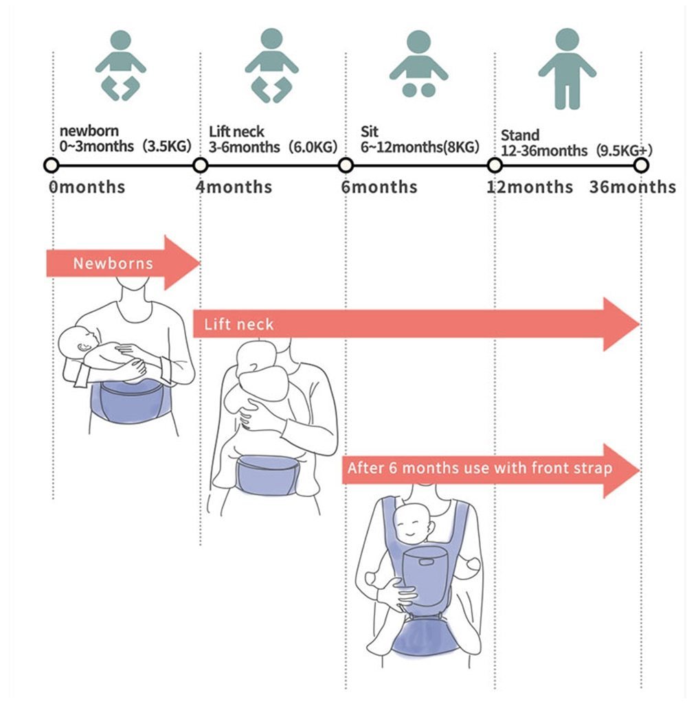2 in 1 Hip/Seat Baby Carrier