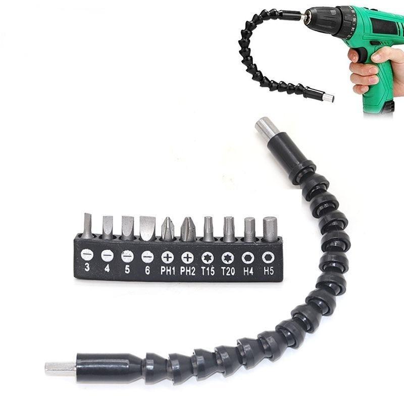 Universal Flexible Drill Shaft w/ Bits