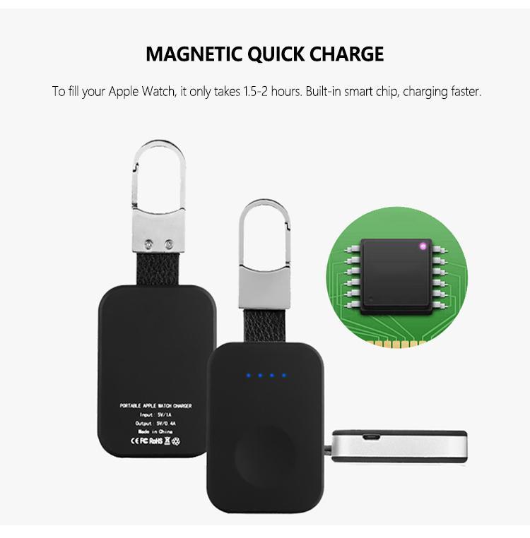 Qi Wireless Charging Keychain for Apple iWatch