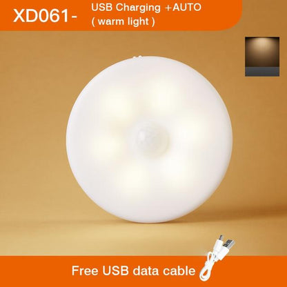 Bedroom Decor Night Lights Motion Sensor Night Lamp Children's Gift USB Charging Bedroom Decoration Led Night Light MOONSHADOW