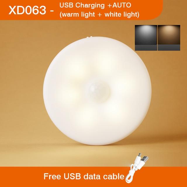Bedroom Decor Night Lights Motion Sensor Night Lamp Children's Gift USB Charging Bedroom Decoration Led Night Light MOONSHADOW