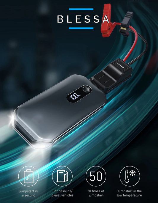 Blessa™ 12000mAh Portable Battery | 1000A Car Jump Starter